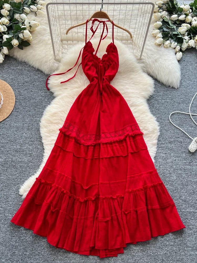 red lace frill dress Plunge Frill Detail Mini Dress In Red Lace | EGO US