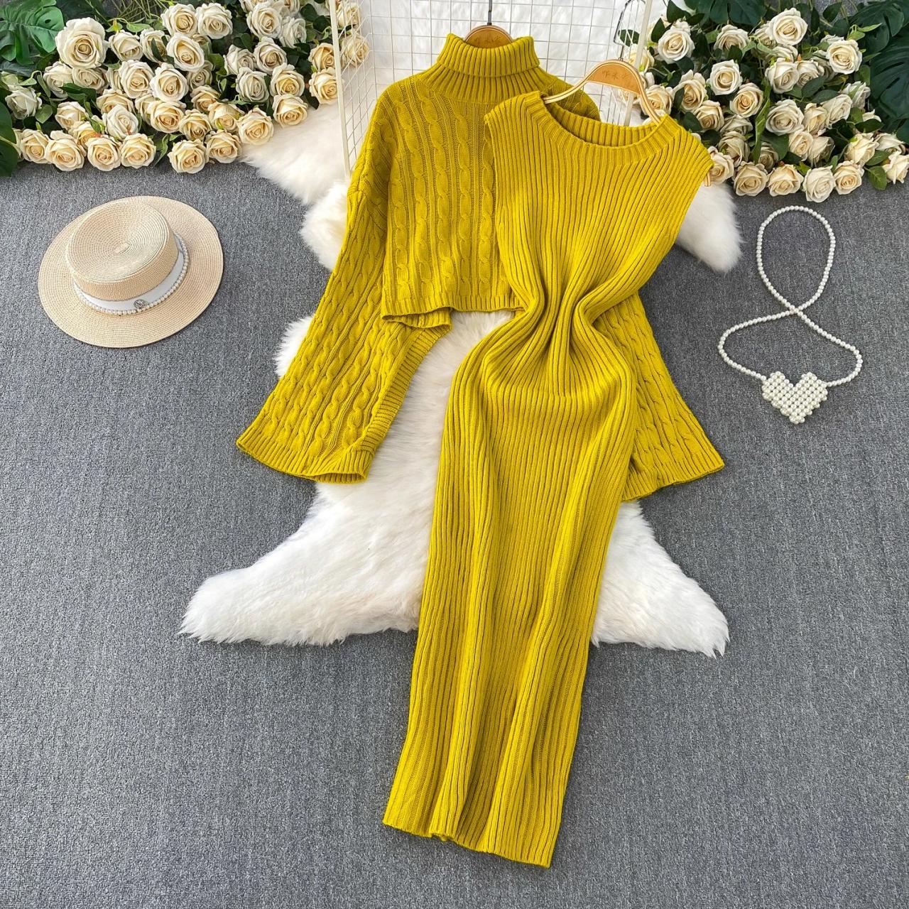 mustard ribbed dress Mustard Contrast Stitch Detail Ribbed Maternity Sweater Dress